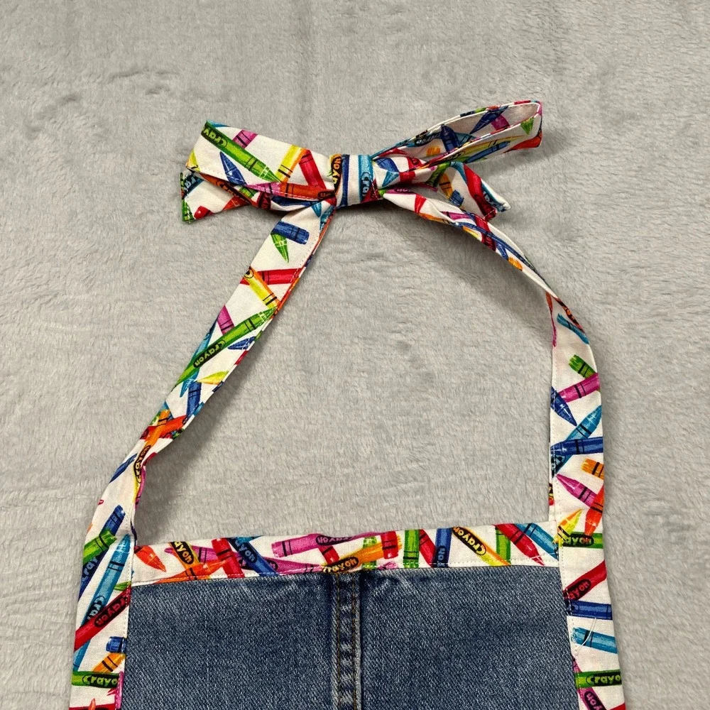 Handmade denim apron